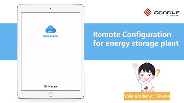 Remote Configuration for Energy Storage Plant on SEMS App