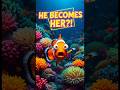 This Fish Changes Gender 😳🐟 #animalfacts #clownfish #nemo