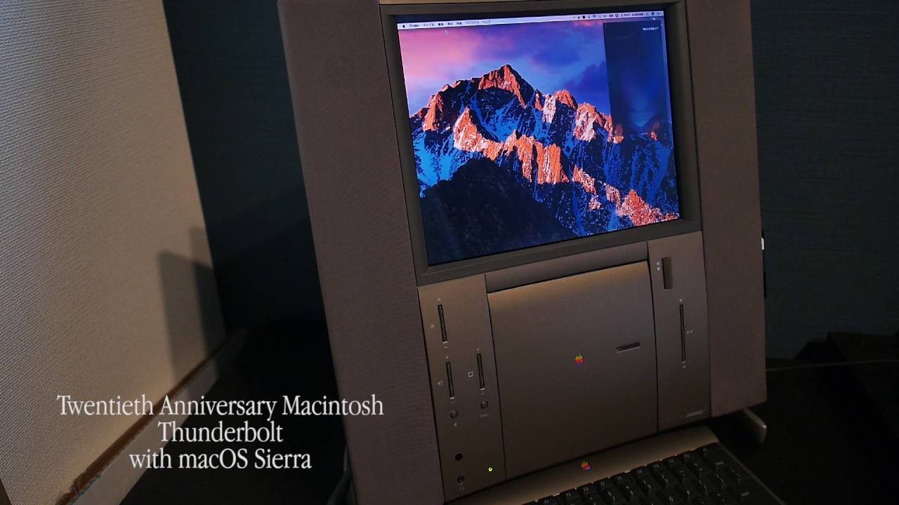 20th anniversary macintosh running on macOS Sierra - YouTube