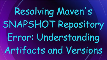 Resolving Maven