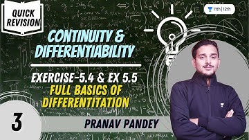 Continuity & Differentiability-3 | Quick Revision Series | Mathematics | Class 12 | Pranav Pandey