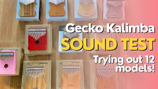 Gecko Kalimba Sound Test: Trying Out 12 Models!