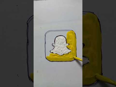 Snapchat Logo Draw On Glass Shorts Drawingskill Drawing Art Painting
