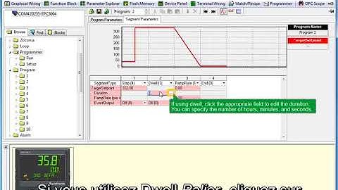 Régulateur programmable EPC3000 : Configurer un programme avec le logiciel iTools