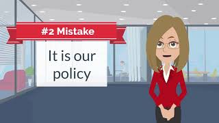 Top 5 Terrible mistakes we make in customer service