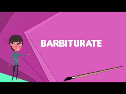 바르비투르산염이란? Barbiturate 설명, Barbiturate 정의, Barbiturate 의미