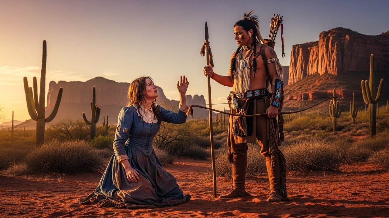 È caduta implorando aiuto… finché il guerriero Apache è apparso: «Ora mi prendo cura di lei.»