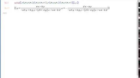 Homography Inverse Function with wxmaxima