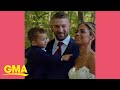 Toddler tells mom she&#39;s beautiful on her wedding day l GMA