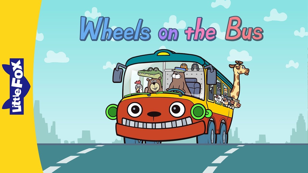 Wheels on the Bus | Nursery Rhymes | Favorite | Little Fox | Animated Songs for Kids