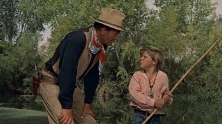 Hondo 1953 - Swimming Lesson Movie Scene