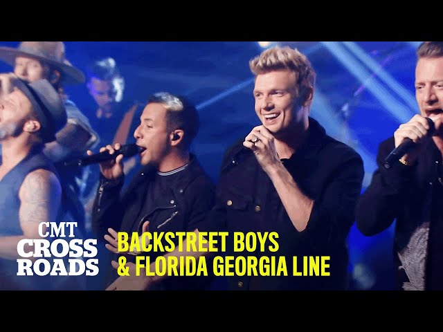 Backstreet Boys u0026 Florida Georgia Line Perform “I Want It That Way” | CMT Crossroads class=