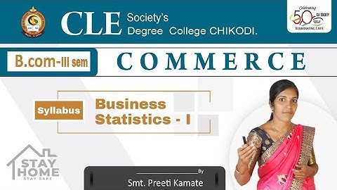 Business Statistics-1 (B.Com-III Sem) Syllabus
