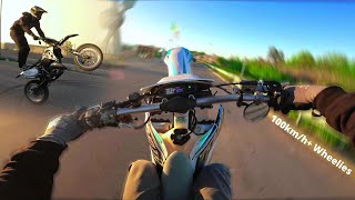 WIDE OPEN on my 2STROKE 125cc SUPERMOTO  | TE125 |