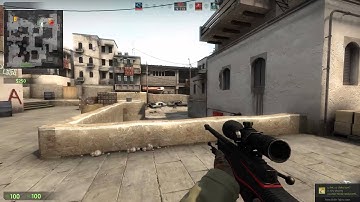 CS:GO 1v4 clutch with AWP