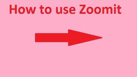 Zoomit: A Zooming Software