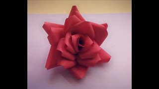 How To Make A Paper Red Rose / مدهش كيف صنعت هذه الجورية الحمراء#trending #reels #diy #home #ideas