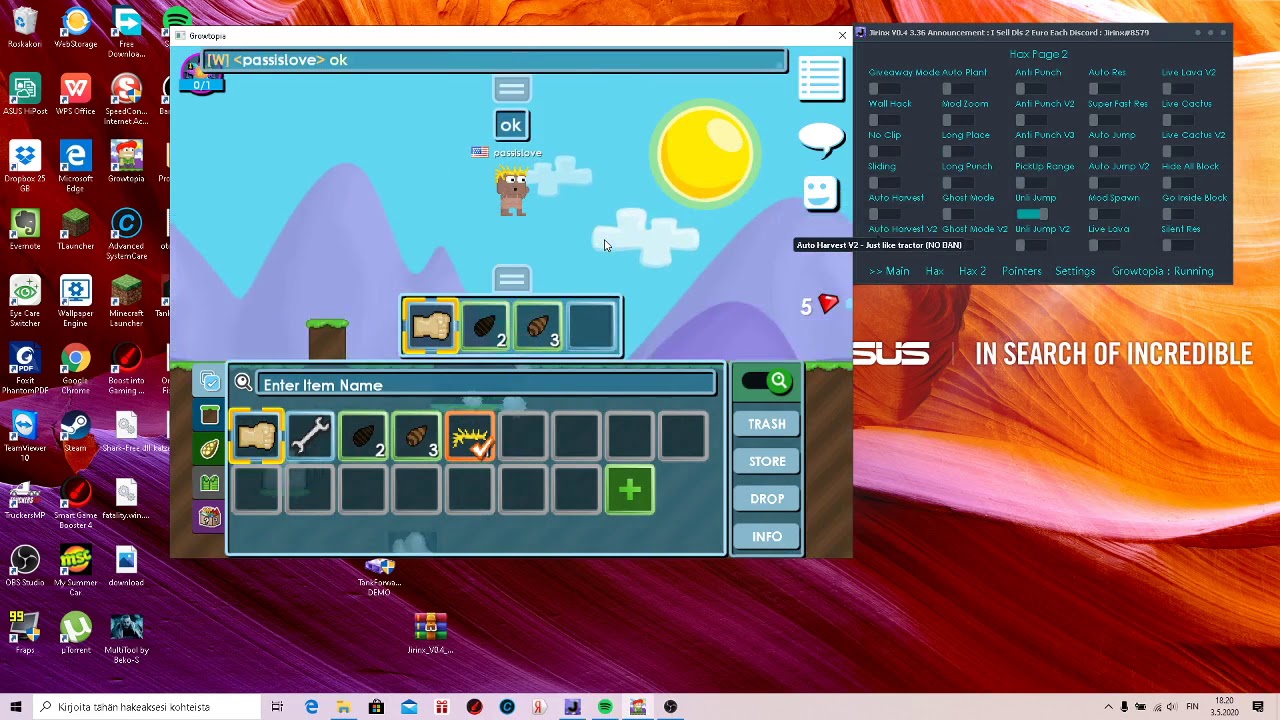 Growtopia Hack Trainer 3.36 +30 hacks - YouTube
