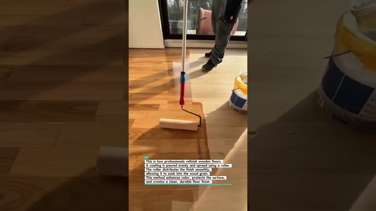 Wood Floor Coating Process | Smooth & Even Finish 