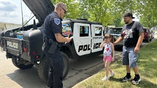 Ride along with Storm Lake Police in the ‘YumVee’ military vehicle