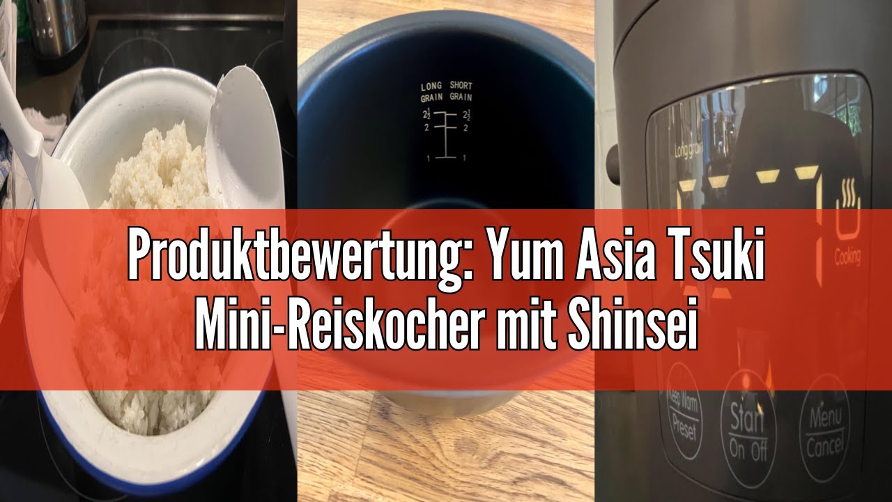 Produktbewertung: Yum Asia Tsuki Mini-Reiskocher mit Shinsei-Keramikschüssel (2,5 Tassen, 0,45 Liter