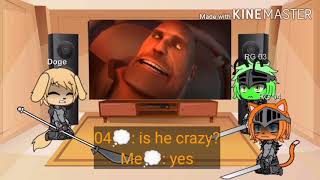 characters cut from undertale reacts to meet the Spy and meet the medic (fixed)