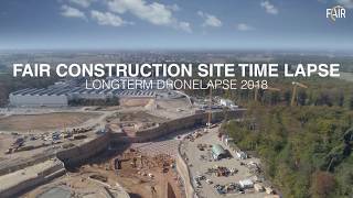 FAIR Construction Site Time Lapse - Longterm Dronelapse