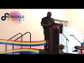 Nashan speaking at the Ferndale Pride Interfaith event