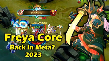 FREYA CORE IS BACK IN META? HACK DAMAGE BUILD & EMBLEM | FREYA BEST BUILD 2023 | MUST TRY | MLBB