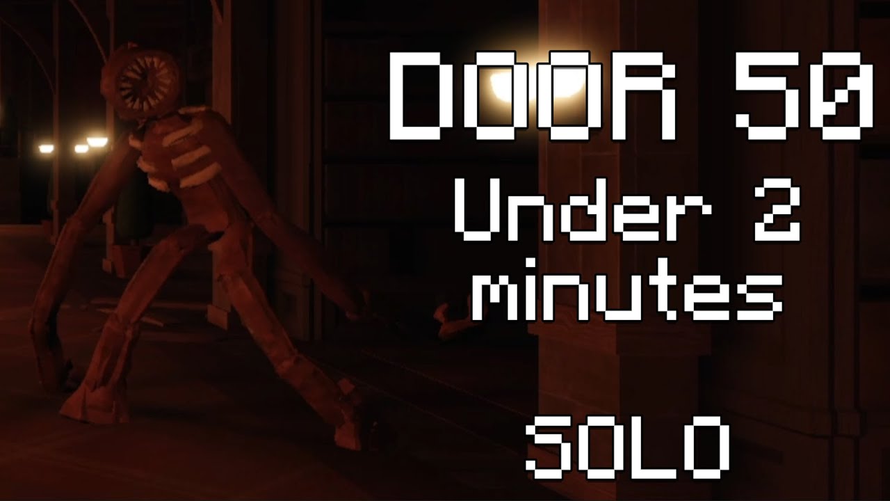 While i was playing Doors. i got Ambush and Shadow before Door 50, Closet  Jack in Door 50, Halt after Door 50. and escaped without getting any items  nor getting damaged, with