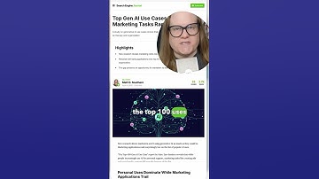 Top Gen AI Use Cases Revealed: Marketing Tasks Rank Low - Search Engine Journal News