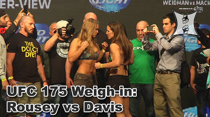 UFC 175 Ronda Rousey vs Alexis Davis Weigh-in + St...