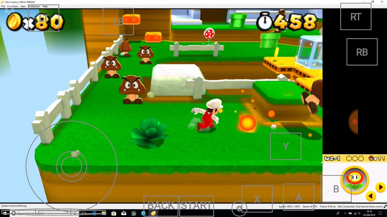 super mario 3d land emulator download