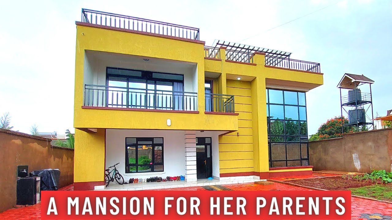 OMG! SHE BUILT A MANSION FOR HER PARENTS /A HOUSE IN 5 MONTHS UNDER 20M BY A KENYAN IN THE DIASPORA