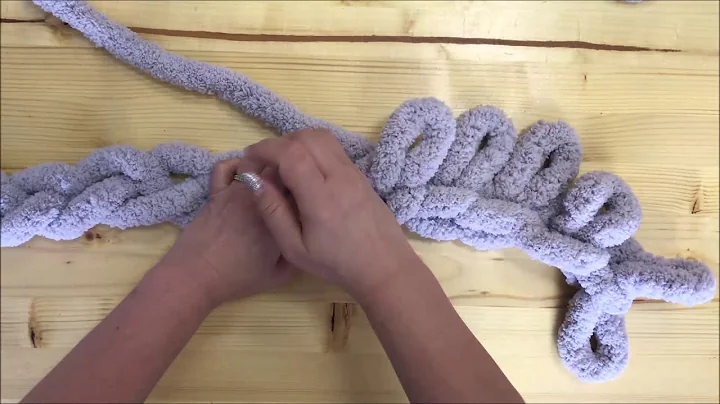 Cozy up with a Hand-Knit Jumbo Chenille Blanket