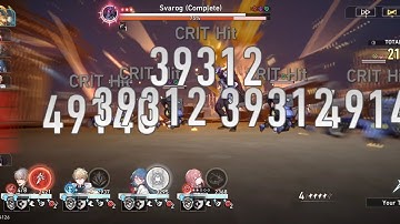 Broken!!! Beat Lv67 Svarog 4 Min Full Auto with F2P Lv50 Team - Simulated Universe World 4 Dif II