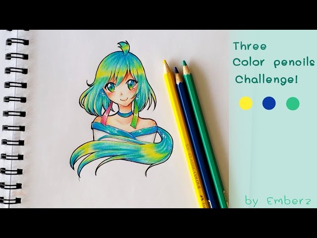 CHALLENGE! DRAWING with 3, 12 and 48 COLORS! 