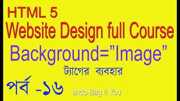 HTML BANGLA TUTORIAL FULL COURSE (WEB SITE DESIGN) Background image