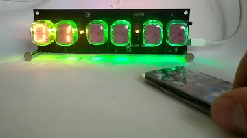 NUMITRON VFD IV-19 CLOCK SPARK - SETTINGS