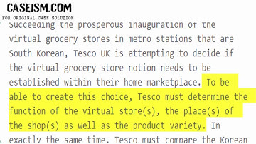 Tesco’s Virtual Store: From South Korea to the United Kingdom Case Solution & Analysis Caseism.com