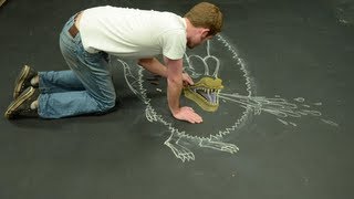 Jurassic Park 3D Stop Motion Chalk Art  AWE me Artist Series