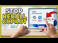 How To DISABLE WINDOWS RECALL AND COPILOT+ (EASY) 2026