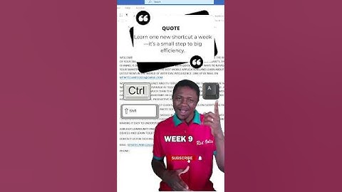 How to change text from CAPS to small letters with Modifier keys.Week 9 Shortcut