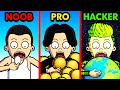 NOOB vs PRO vs HACKER FOOD FIGHT