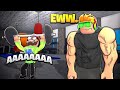 TRAINING MY DAD TO BECOME SUPER STRONG in ROBLOX GYM TYCOON