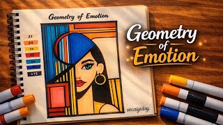 Easy Geometric Emotion Drawing | Vẽ cảm xúc hình học đơn giản 