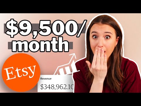 HOW I MAKE $9,500 PER MONTH ON ETSY 💰 | How to make money online | Work from home in 2022