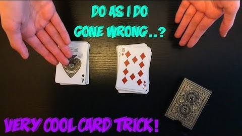 Simple "Do As I Do" Card Trick Performance And Tutorial!