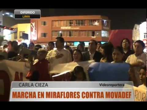 Exitosa marcha en Miraflores contra Movadef: NO AL...