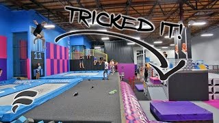 ENOURMOUS SUPER TRAMPOLINE GAP!